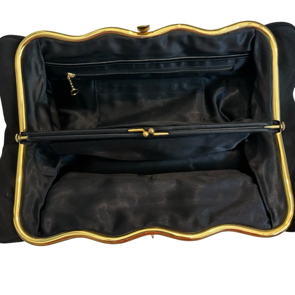 Vintage Best & Co New York Velvet Evening Clutch with Hand Carry Strap - Picture 11 of 15
